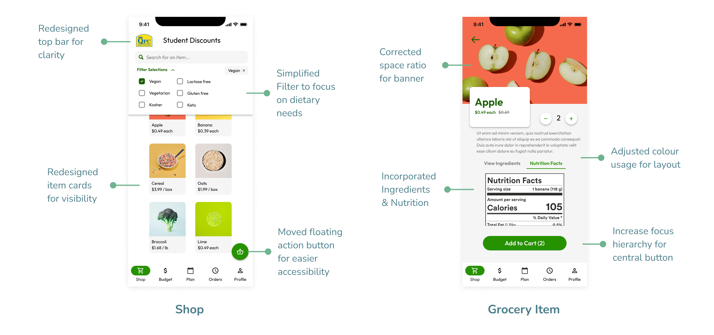 More Rounds of Interations Wireframes